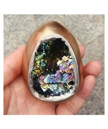 Crystal Beautiful Bismuth StonesCrystal Iridescent Minerals Home Furnishing Articles 1pcs 350-400g