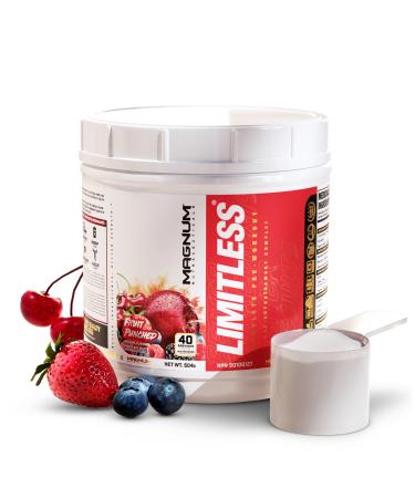 LIMITLESS Magnum 504g - Muscle Workout Powder Sport Pre Workout for Men and Women May Assist & Support Increase Energy Focus and Endurance - Fruit Punch/Fruit Punch