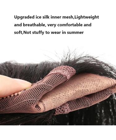Wavy Wig Human Hair Topper with Bangs 12 13cm Silk Base Hairpiece 10-14" Indian Remy Hair Clip In Straight Hair Extension for Women with Thinning Hair Wig Grip (Size:25cm (10inches) Color:Bug) 25cm (10inches) Bug - Buy Online on GoSupps.com