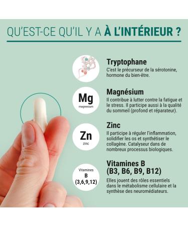 Naturathera Seronate Serotonin Natural Action - Mood Anxiety and Sleep Disorders Dietary Supplement - 150 Capsules - Made in France - Vegan - No GMO Allergen Additives - Buy Online on GoSupps.com
