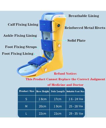 Buy SFKLYU Kids Drop Foot Brace - Ankle Orthosis Splint Support for Children & Toddlers - Pediatric Night Splint (Left M - Buy Online on GoSupps.com