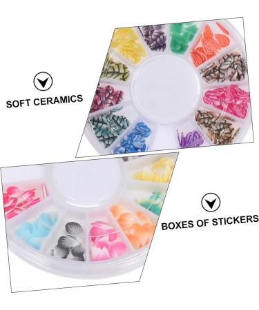 Healeved 8 Boxes Soft Pottery Nail Decorations Decorative Clay Patch Fruit Slices Scrapbooking Embellishment Nail Embellishments Nail Accessories Diy Polymer Clay 3d Nail Flakes Cartoon - Buy Online on GoSupps.com