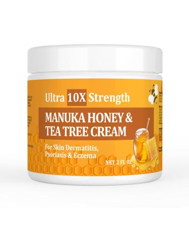 SIONPPGET Manuka Honey and Colloidal Oatmeal Cream Gentle Smoothing for Dry & Itchy Skin Fast Acting for Eczema Psoriasis Dermatitis Armpits Red Rashes for Children Adults