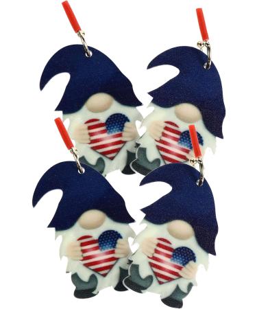 VALICLUD Glass Independence Day Gnome Ear Rings - 2 Pairs | Unique Ear Drops Jewelry Set - Buy Online on GoSupps.com