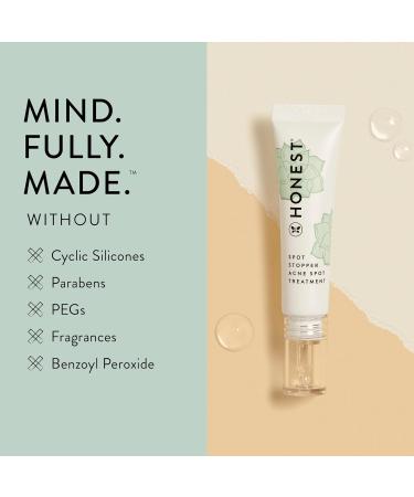 Honest Beauty Acne Spot Treatment for Oily Skin | Salicylic Acid & Glycolic Acid | Vegan Cruelty-Free | 0.5 fl oz - Buy Online on GoSupps.com