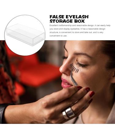  tui Cils Artificiels en Acrylique Transparent Blanc Bo te de Rangement pour Faux Cils Organisateur de Cosm tiques Compact pour Maquillage Stockage Propre et Pratique - Buy Online on GoSupps.com