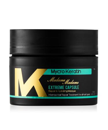 Mycro Keratin Intensive Hydration Hair Mask for Dry Damaged Hair - Deep Conditioning for All Hair Types (8.45 Fl.oz) 1 Ounce (Pack of 1)