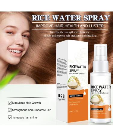 Rice Water Hair Growth Spray with Rosemary & Castor Oil - Stop Hair Loss & Promote Growth for Women & Men - Buy Online on GoSupps.com