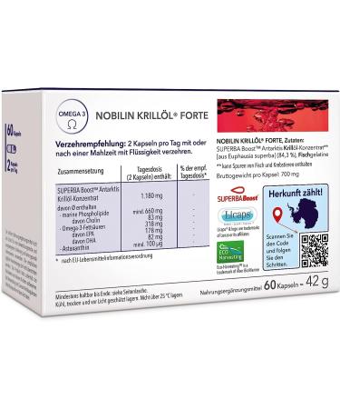 Medicom Krill Oil Omega-3 - Phospholipids EPA DHA Choline & Astaxanthin for Heart Health - 60 Caps - Buy Online on GoSupps.com