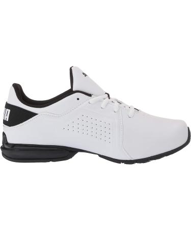 PUMA Men's Viz Runner Sneaker 11 Wide - White/Black | Lightweight Athletic Shoes - Buy Online on GoSupps.com