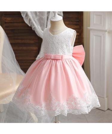 NNJXD Baby Girls Flower Princess Birthday Party Dress 648 Pink-a | Size 6-12 Months - Buy Online on GoSupps.com