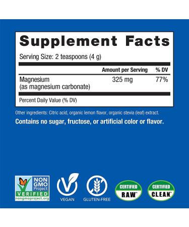 Natural Vitality Sweet Lemon Calm Magnesium Drink Mix - 8 Oz | Relax & Restore - Buy Online on GoSupps.com