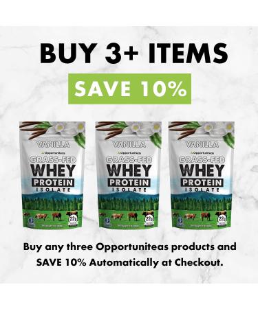 Vanilla Whey Protein Powder - Grass Fed Isolate with Real Sugar & Vanilla Flavor - Perfect for Shakes, Smoothies, Cooking & Baking - Non GMO & Gluten Free - 1 lb Pack - Buy Online on GoSupps.com