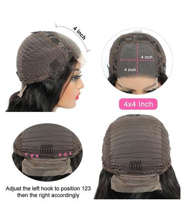 16 Inch Body Wave Lace Front Wig - 180% Density Human Hair for Black Women | Pre Plucked with Baby Hair - Buy Online on GoSupps.com