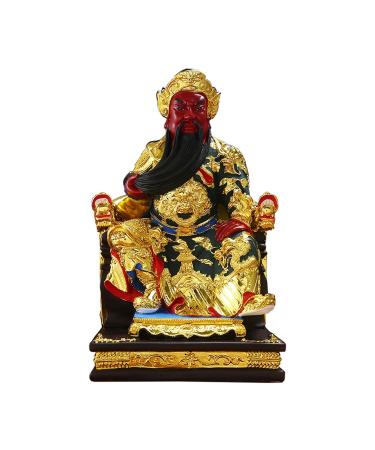 Buddha Statue/Buddha Figurines Guan Gong Guan Yu Buddha Statue Home Lucky Decoration Chinese Guan Yun Chang Resin Indoor Statue Fortune Protection Statue Collection Buddha Statue Decoration