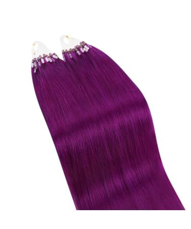 Buy Ugeat Purple Microring Extensions - Real Hair 60cm Smooth Colorful Micro Extensions - Buy Online on GoSupps.com