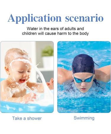 60 Pcs Waterproof Ear Protection Sticker for Baby | Soft Disposable Earplugs for Shower and Swimming | Inner Ear Protection Patch - 4.5x7cm - Buy Online on GoSupps.com