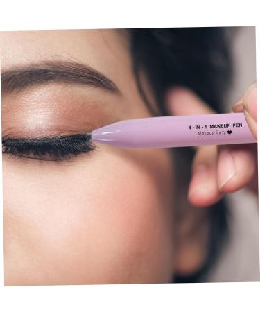 4 in 1 Makeup Pen Multifunctional Makeup Pencil Eye Liner Brow Liner Lip Liner Eyebrow Pencil Cosmetic Pencil Highlighter Pen Multi-Function Beauty Pencil - Buy Online on GoSupps.com