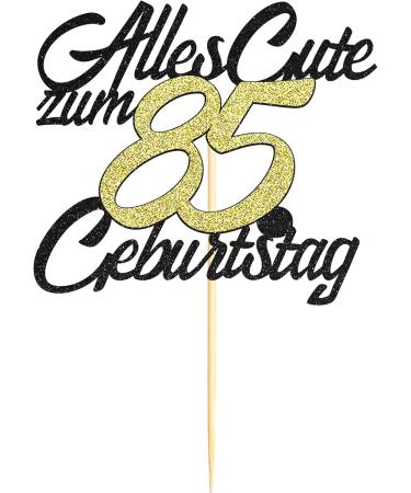 Sumerk 85th Birthday Cake Topper | Happy 85th Birthday Decoration for Men & Women | Celebrate 85 Years with Style! - Buy Online on GoSupps.com