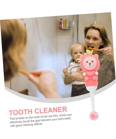 Buifulsic Children's Toothbrush - Soft Bristle Manual Toothbrush for Toddlers - Pink 1 Pack | Travel-Friendly Design - Buy Online on GoSupps.com
