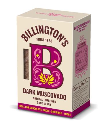 Le sucre muscavado fonc de NT# Billington 500 g - est le sucre doux brun fonc le plus fin.Son go t riche et sa couleur naturelle ajoute de la profondeur toutes vos cuissons et p tisseries.
