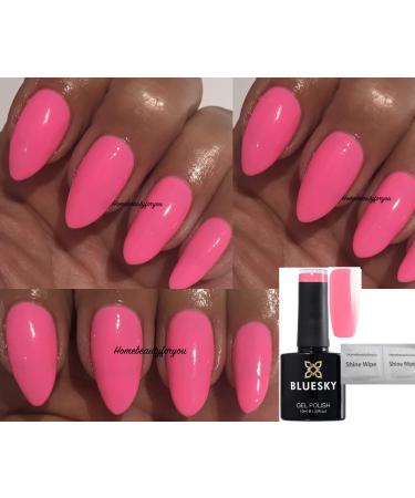 Bluesky GEL POLISH Lovely Pink Neon Nail UV LED Soak Off DC36 10ml SPRING SUMMER COLOR