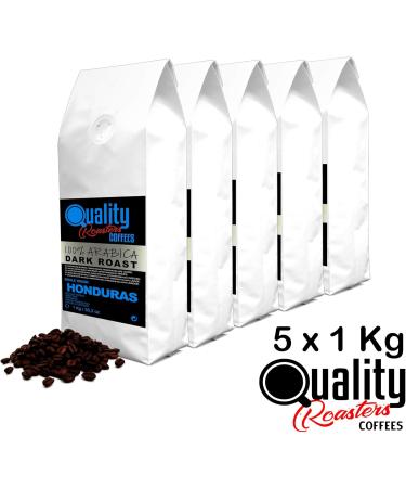 Quality Roasters Coffees. Natural Coffee Beans. Dark Roast. 100% Arabica. Single Origin Honduras. Hand Roasted. Dark Roast. (5 Kg) - Buy Online on GoSupps.com