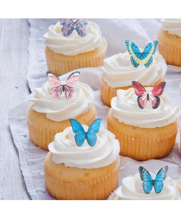 Shop 40 Edible Butterflies for Cake Decoration | Tortendeco Edible Tart Decorations - Buy Online on GoSupps.com