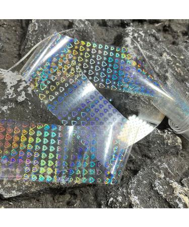 SILPECWEE Aurora Nail Foil - Holographic Snake Print & Heart Nail Art Stickers for DIY Manicure Design - 4 Boxes of Starry Sky Glass Foil - Buy Online on GoSupps.com
