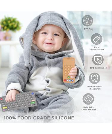 JIECH Remote & Phone Teether Toys for Babies - Safe and Fun Teething Relief - Buy Online on GoSupps.com