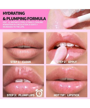 KIMUSE Lip Plumper Gloss - Moisturizing, Long-Wearing, Hydrating & Plumping - Buy Online on GoSupps.com