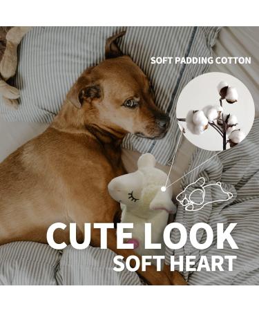 All for Paws Heartbeat Soft Toys for Dogs - Beige Sheep | Small Dog Toys for Behavioral Training & Puppy Relief - Buy Online on GoSupps.com