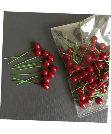 ABOOFAN 300 Pcs Artificial Holly Berry Red Fake Berry Home Vase Filler Artificial Berries Decoration Christmas Flower Floral Stem Home Decorations Simulation Fruit Branch Household - Buy Online on GoSupps.com
