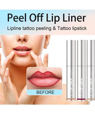 Pakivs 3 Pack Removable Lip Liner - Peel-Off Pencil Tattoo - Long Lasting - Waterproof Matte Lip Pencil - With Hyaluronic Acid and Vitamin E - For Women - Buy Online on GoSupps.com