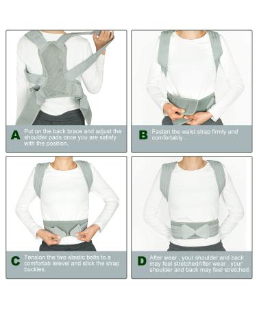 Posture Corrector for Children & Lean Adults - Adjustable Breathable Upper Back Brace for Improved Posture & Back Pain Relief (Large - Buy Online on GoSupps.com