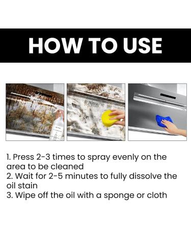 Kitchen Cleaner Spray | All-Purpose Bubble Cleaner Foam Cleaner No Rinse Fade-Resistant Matte Finish Dense Foam for Floor Sink Pot Faucet Stove Klufo - Buy Online on GoSupps.com