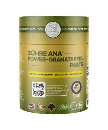 Z hre Ana Power Pomegranate Paste: 100% Natural Formulation | Natural Aid for Stomach Problems Reflux Gastritis and Digestive Disorders | Fast Acting Anti-Inflammatory Properties 240 ml (Pack of 1)