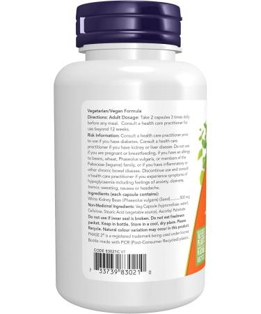 Now Foods Phase-2 Starch Block 500mg 120vcap - Buy Online on GoSupps.com