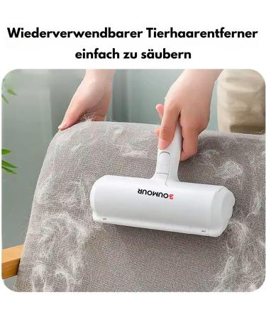 Boumour Animal Hair Remover | Lint Roll & Self-Cleaning Tool for Pet Hair on Carpets Sofas & Beds - Effective Cat & Dog Hair Removal - Buy Online on GoSupps.com