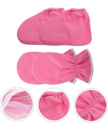 Beaupretty 4 Pcs Essential Oils Gloves & Moisturizing Socks Set - Paraffin Wax Spa Care for Women - Buy Online on GoSupps.com
