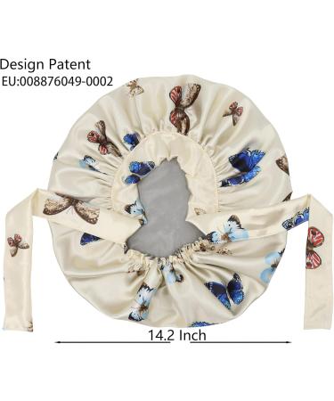 Sengterm Satin Sleeping Cap for Black Women | Double Layer Elastic Bonnet with Silky Band for Long Curly Hair - Buy Online on GoSupps.com