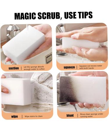 Sponges for Cleaning 100Pcs Eraser Sponges for Cleaning Cuttable Foam Sponge Cleaning Sponges Thick and Long Lasting White Sponges Multi-Functional Eraser Sponges - Buy Online on GoSupps.com