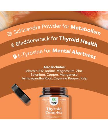Pure Thyroid Support Supplement with Iodine - Boost Energy, Mood, and Weight Loss - Natural Thyroid Vitamins for Women - Buy Online on GoSupps.com