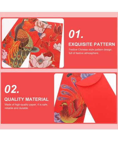 MAGICLULU 18pcs Year of The Tiger is a Blessing Chinese Red Envelopes Chinese Red Packet Envelope Chinese Hongbao Cash Pocket Gift Money Envelopes 2022 Red Envelopes China Festive Paper Red 17X9X0.1CM - Buy Online on GoSupps.com