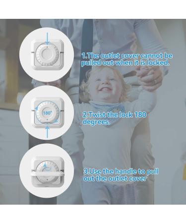 Outlet Covers Baby Proofing Socket Protector with Handle and Double Layer Lock Catch White 32 Packs for Electrical Outlets 3 Prong Design Baby Safety Products for Home Office - Buy Online on GoSupps.com