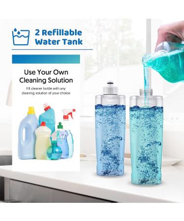 Microfiber Spray Mop for Floor Cleaning - MEXERRIS Wet & Dust Mop with 2 Bottles and 5 Pads | Ideal for Hardwood, Laminate, Vinyl, Tiles Floors - Buy Online on GoSupps.com