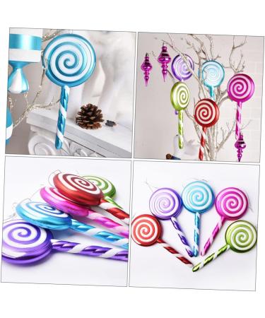 Cabilock 1pc Lollipop Pendant Decor Christmas Hanging Lollipop Xmas Candy Ornaments Props Christmas Tree Blue 20X9.5X2cm - Buy Online on GoSupps.com