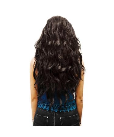 Shop Brown Wavy Curly Clip-In Hair Extensions 60 cm - 7 Piece Thickening Set for Added Volume - Buy Online on GoSupps.com