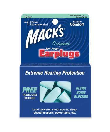 Mack'S Original Soft 10pr Size 10pai Mack'S Original Soft Foam Earplugs - Teal 10pair