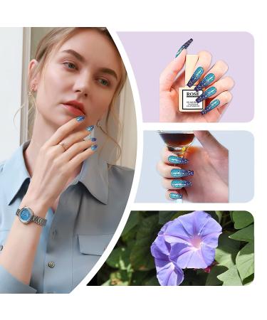 ZYRAH ROSE Color Changing Gel Nail Polish Kit - 6 Temperature Changing Glitter Colors - Long-Lasting Soak Off Gel Polish Set for Women - Buy Online on GoSupps.com